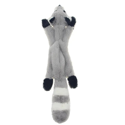 2025 New Fun Stuffed Animal-Shaped Dog Toys Squeak Pet Wolf Rabbit  Plush Small And Medium Dog Chew Squeaky Toy Pet Accessories