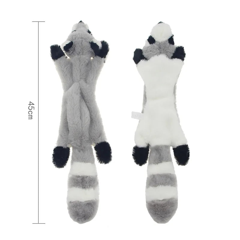 2025 New Fun Stuffed Animal-Shaped Dog Toys Squeak Pet Wolf Rabbit  Plush Small And Medium Dog Chew Squeaky Toy Pet Accessories