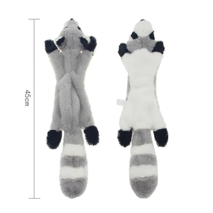 2025 New Fun Stuffed Animal-Shaped Dog Toys Squeak Pet Wolf Rabbit  Plush Small And Medium Dog Chew Squeaky Toy Pet Accessories