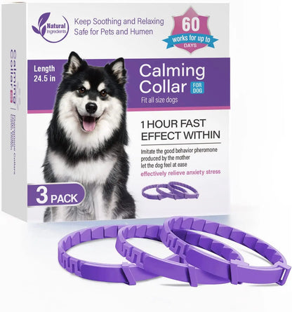 New 38/62CM Pet Calming Collar Cat And Dog Relieve Anxiety Protection Retractable Collars For Puppy Kitten Large Dogs Accessorie