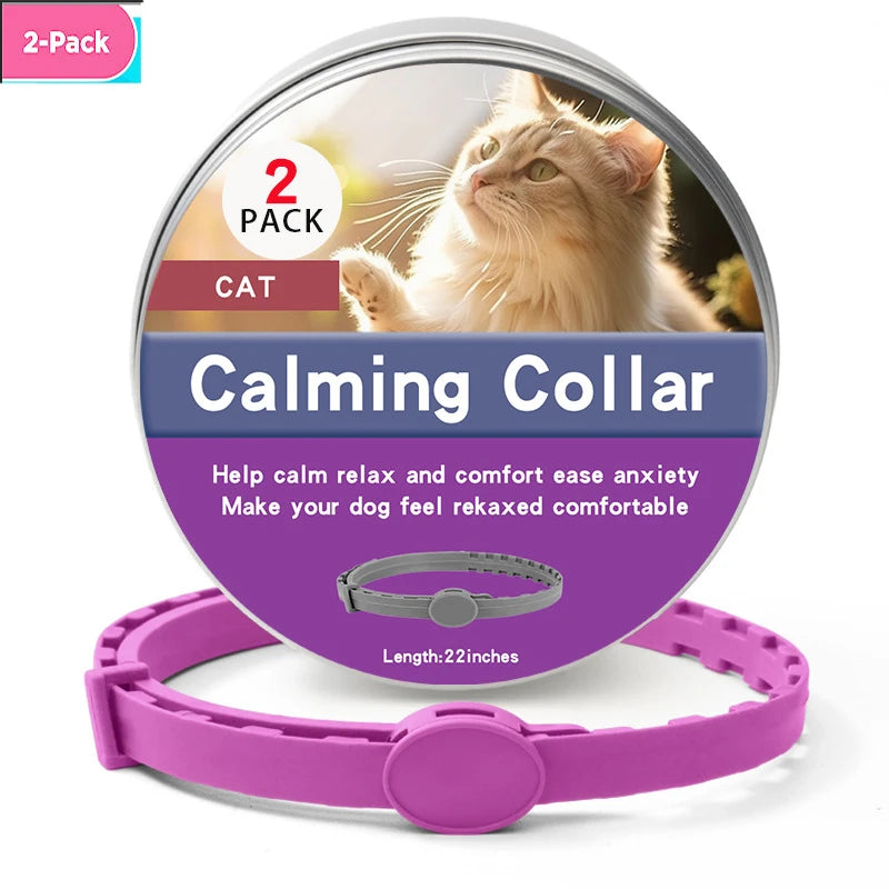 1/2 Pc Dog Calming Pheromone Collars Cats Relieve Anxiety Adjustable Comfortable Collar For Puppy Kitten Large Dogs Accessories