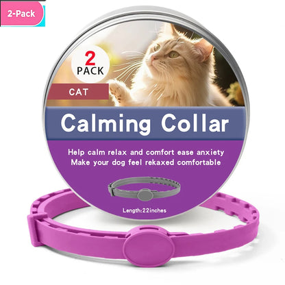 1/2 Pc Dog Calming Pheromone Collars Cats Relieve Anxiety Adjustable Comfortable Collar For Puppy Kitten Large Dogs Accessories