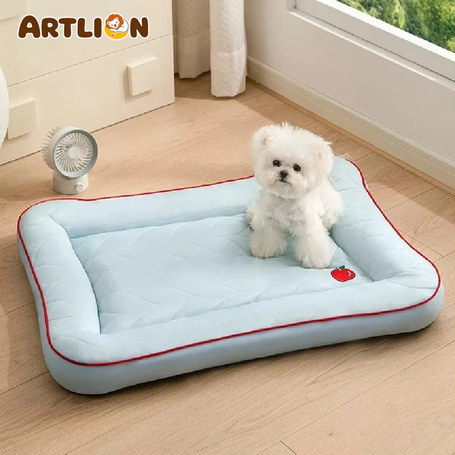 ARTLION All-Season Universal Dog & Cat Bed, Breathable Cooling Mat, Puppy Pad, Teddy Bichon Sleep Mat, for Small/Medium Pets