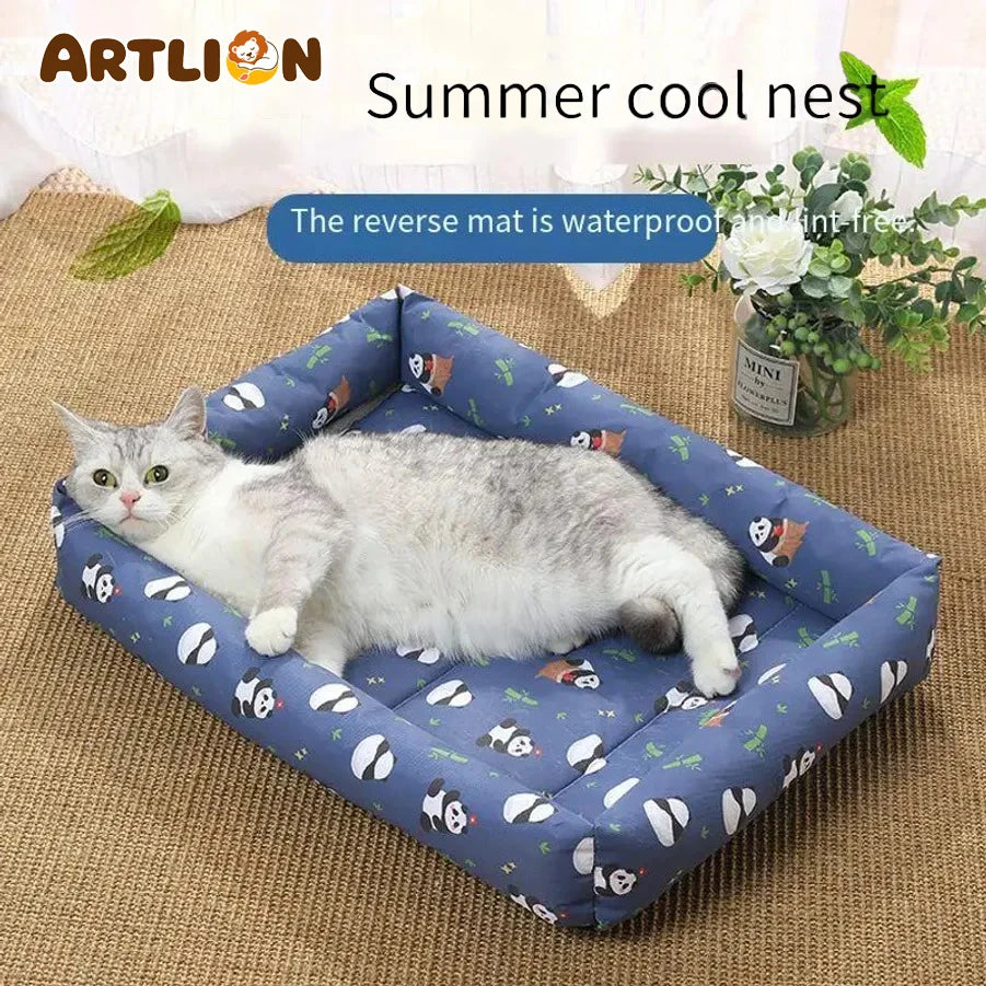 Dog And Cat Ice Cushion Summer Small And Medium Cat Sofa Cool Wear Pads Pet Bed Comfortable Wear-Resistant Pads Pet Supplies
