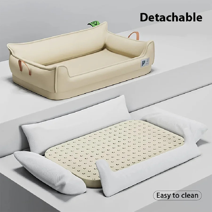 Orthopedic Waterproof Leather Dog Sofa Bed