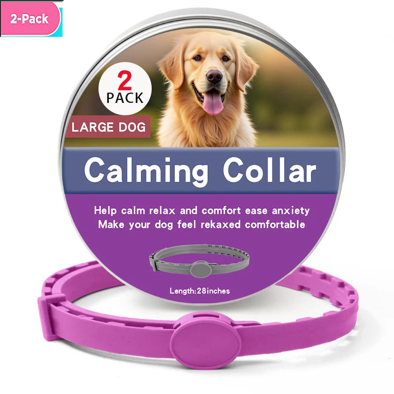1/2 Pc Dog Calming Pheromone Collars Cats Relieve Anxiety Adjustable Comfortable Collar For Puppy Kitten Large Dogs Accessories