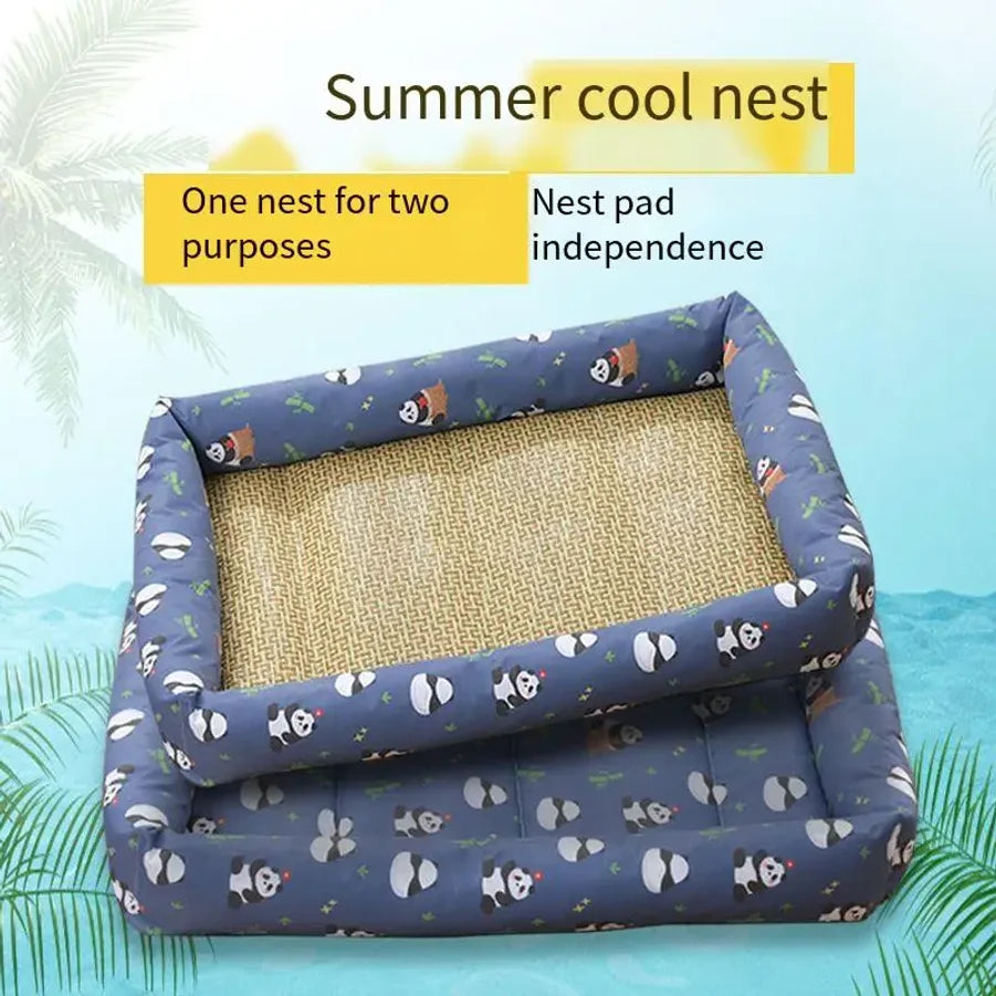 Dog And Cat Ice Cushion Summer Small And Medium Cat Sofa Cool Wear Pads Pet Bed Comfortable Wear-Resistant Pads Pet Supplies