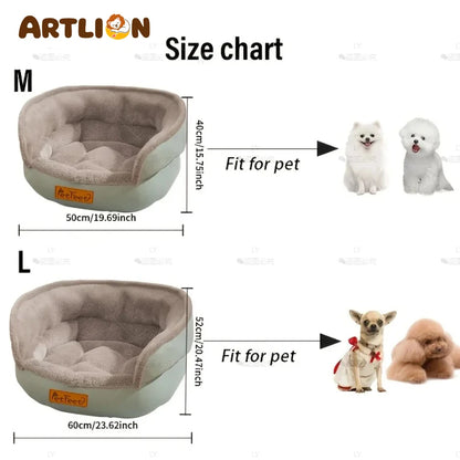 ARTLION Luxury Round Dog Bed – Non-Slip Base, Washable Cover, Plush Interior & Sturdy Frame. For All Sizes, Indoor & Outdoor Use
