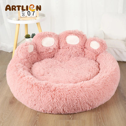 ARTLION Fluffy Warm Dog Bed, Large Small Sofa Basket, Plush Kennel Mat for Puppy & Cats, Pet Supplies Soft Blanket Accessories