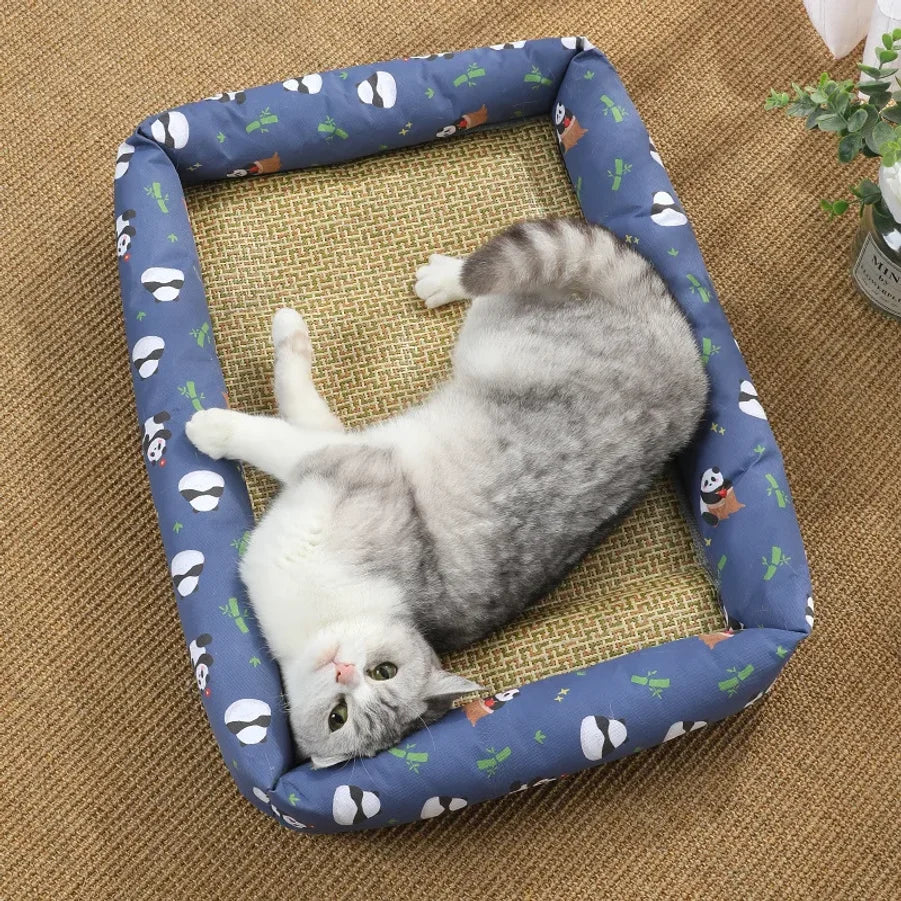 Dog And Cat Ice Cushion Summer Small And Medium Cat Sofa Cool Wear Pads Pet Bed Comfortable Wear-Resistant Pads Pet Supplies