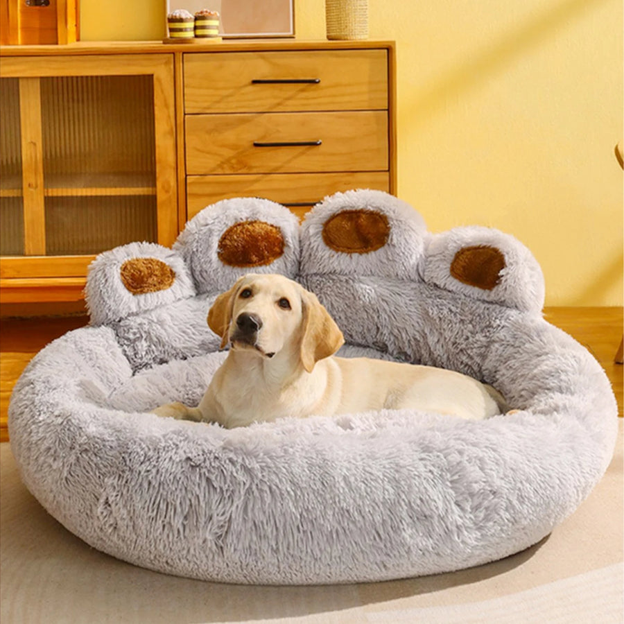 ARTLION Fluffy Warm Dog Bed, Large Small Sofa Basket, Plush Kennel Mat for Puppy & Cats, Pet Supplies Soft Blanket Accessories