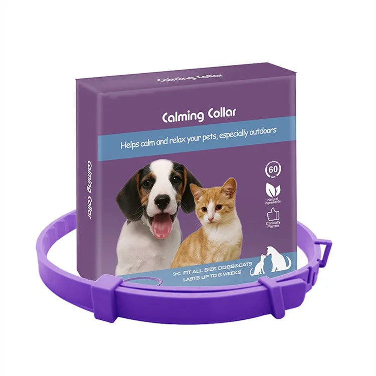 New Release 38/62CM Dog Calming Collar Cat Relieve Anxiety Protection Retractable Collars For Puppy Kitten Large Dogs Accessorie