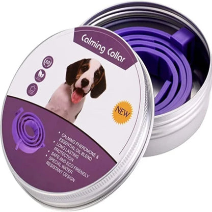New Release 38/62CM Dog Calming Collar Cat Relieve Anxiety Protection Retractable Collars For Puppy Kitten Large Dogs Accessorie