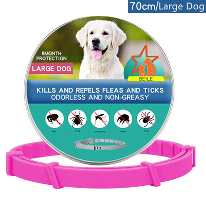 New Releases Dog Collar,Cat Anti-flea and Tick Collars, Pet 8Months Protection, Can Be Automatically Adjusted, Dogs Accessories