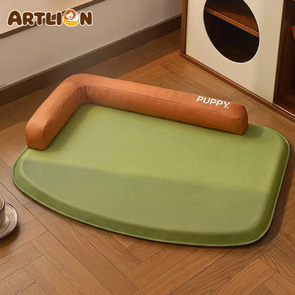 ARTLION New pet cooling mat detachable and washable, suitable for all seasons, with pillow for small and medium dogs, summer mat