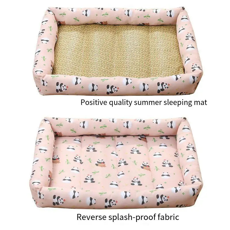 Dog And Cat Ice Cushion Summer Small And Medium Cat Sofa Cool Wear Pads Pet Bed Comfortable Wear-Resistant Pads Pet Supplies