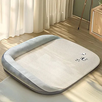 ARTLION New pet cooling mat, detachable and washable, suitable for all seasons, ice silk cooling pad with pillow, summer mat