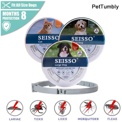 New 38/70CM Pet Anti Flea Ticks Antiparasitic Cats Collar Dog Protection Retractable Collars For Puppy Cat Large Dogs Accessorie