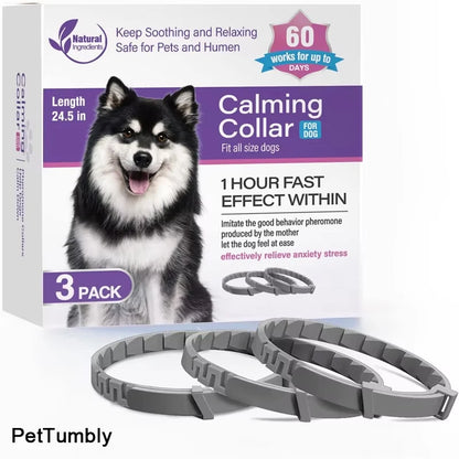 New 38/62CM Pet Calming Collar Cat And Dog Relieve Anxiety Protection Retractable Collars For Puppy Kitten Large Dogs Accessorie