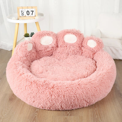ARTLION Fluffy Warm Dog Bed, Large Small Sofa Basket, Plush Kennel Mat for Puppy & Cats, Pet Supplies Soft Blanket Accessories