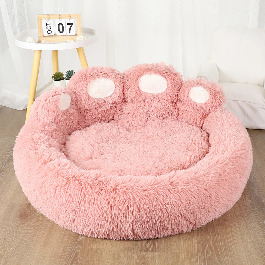 ARTLION Fluffy Warm Dog Bed, Large Small Sofa Basket, Plush Kennel Mat for Puppy & Cats, Pet Supplies Soft Blanket Accessories